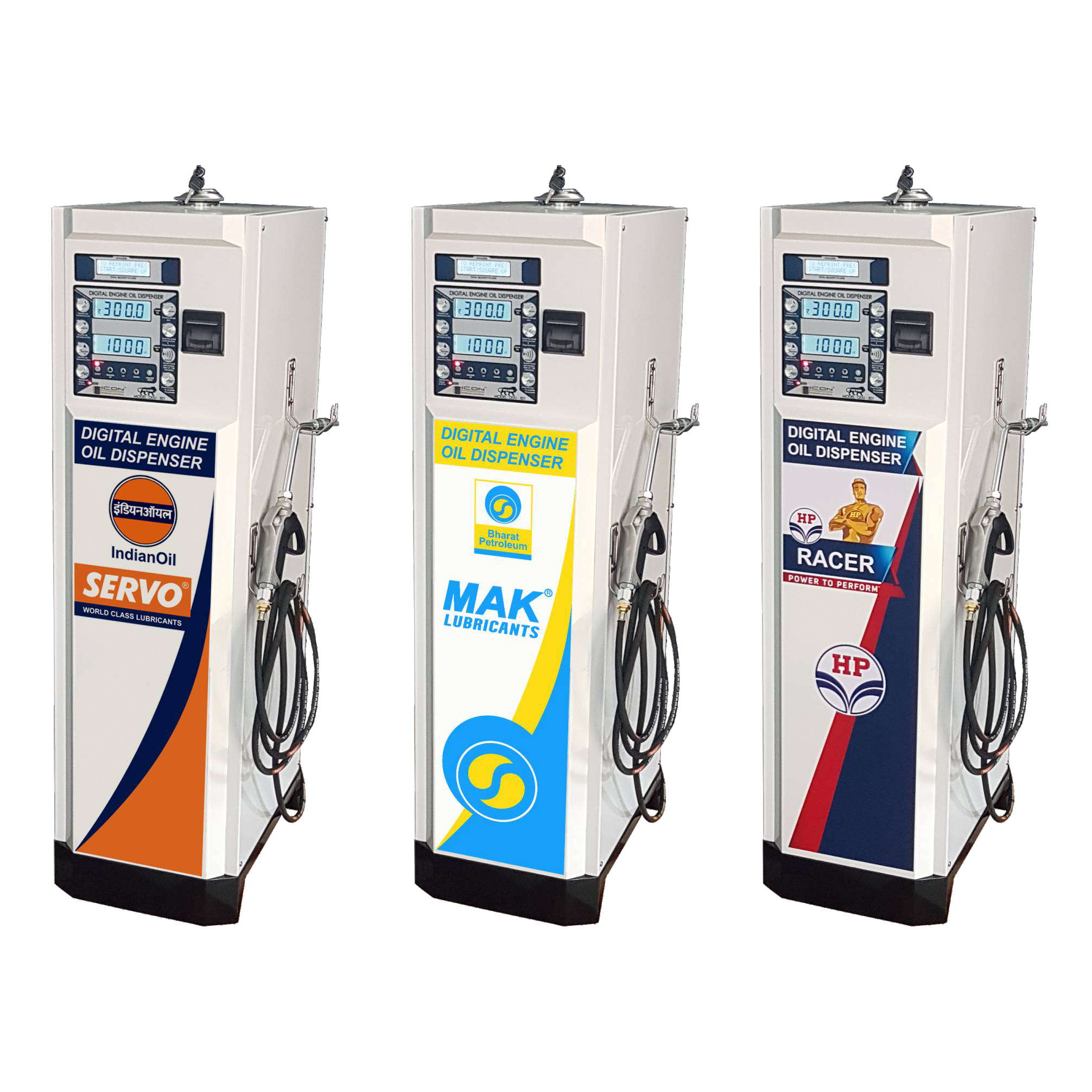 Digital 2T Engine Oil Dispenser with thermal printers